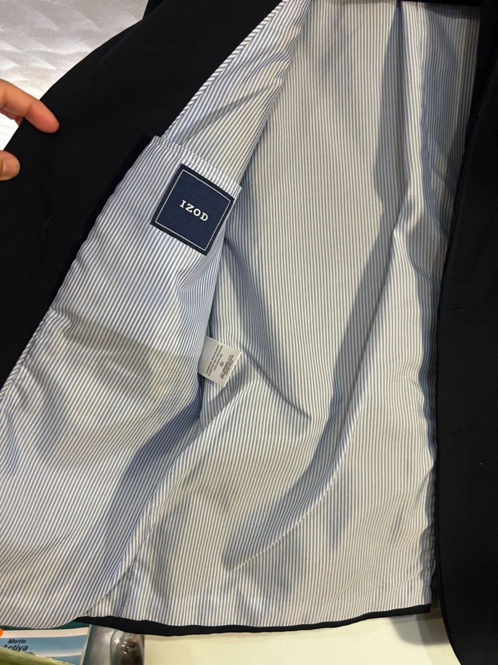 Izod Black Blazer with Gold Buttons
